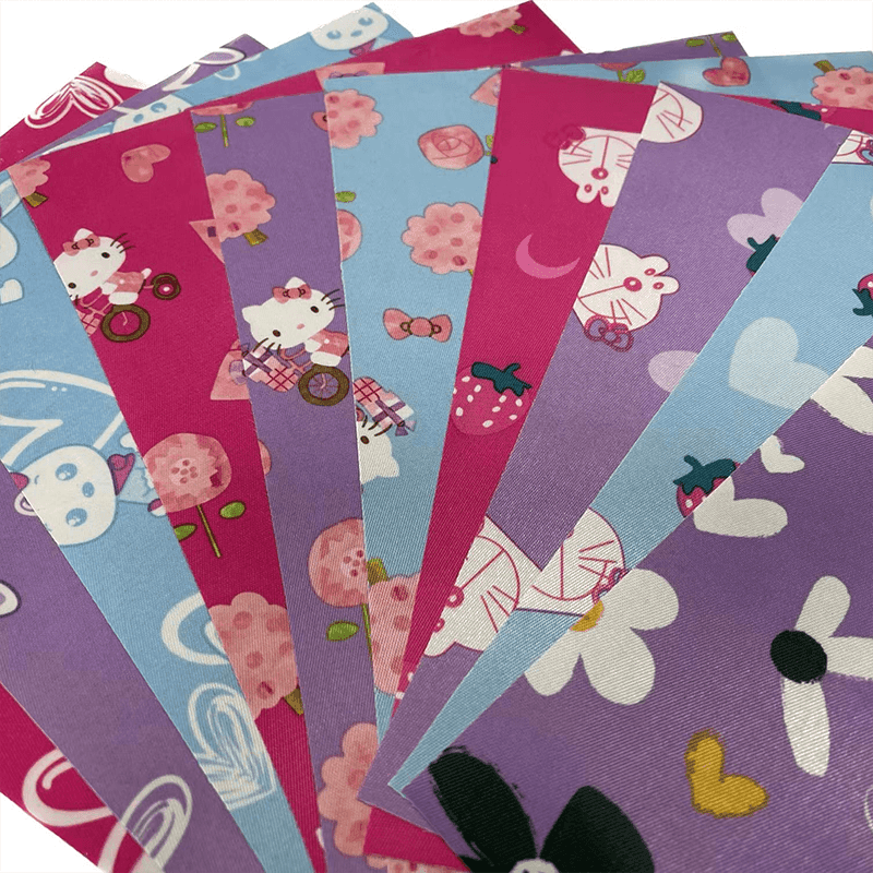 পিভিসি লেপ সহ মুদ্রিত সাটিন ফ্যাব্রিক